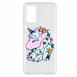 Чехол для Samsung S20 Unicorn Princess - PrintSalon