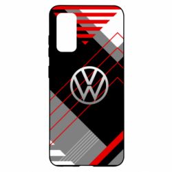 Чехол для Samsung S20 Volkswagen logo and abstraction - PrintSalon