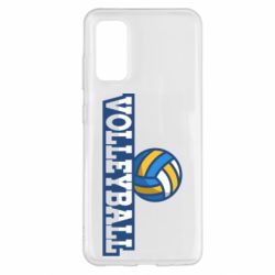 Чехол для Samsung S20 Volleyball text and ball - PrintSalon