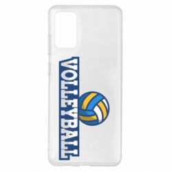 Чехол для Samsung S20+ Volleyball text and ball - PrintSalon