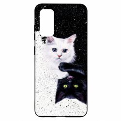 Чехол для Samsung S20 Yin and Yang cats - PrintSalon