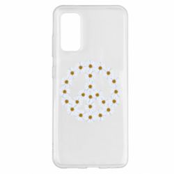 Чехол для Samsung S20 Знак мира из ромашек - PrintSalon
