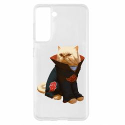 Чехол для Samsung S21 Akatsuki angry cat - PrintSalon