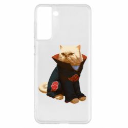 Чехол для Samsung S21+ Akatsuki angry cat - PrintSalon