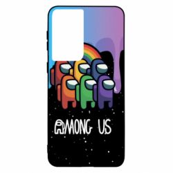 Чехол для Samsung S21 Among Us art paints - PrintSalon