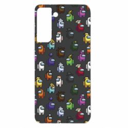 Чехол для Samsung S21 Among Us Pattern - PrintSalon