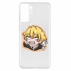 Чехол для Samsung S21+ Angry Zenitsu Agatsuma - PrintSalon