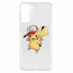 Чехол для Samsung S21+ Ash's hat Pikachu - PrintSalon