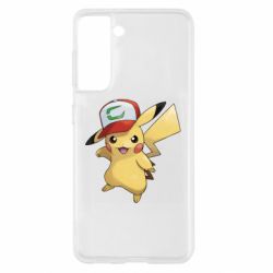 Чехол для Samsung S21 Ash's hat Pikachu - PrintSalon