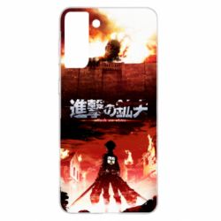 Чехол для Samsung S21+ Attack of the Titans - PrintSalon