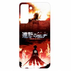 Чехол для Samsung S21 Attack of the Titans - PrintSalon