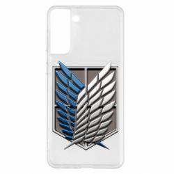 Чехол для Samsung S21+ Attack Titan Survey Corps Logo 3D - PrintSalon