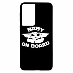 Чехол для Samsung S21 Baby on board yoda