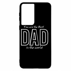 Чохол для Samsung S21 Best dad text - PrintSalon
