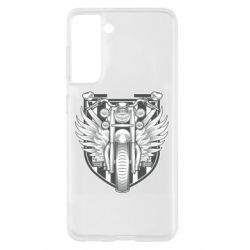 Чехол для Samsung S21 Bike Shield Art - PrintSalon