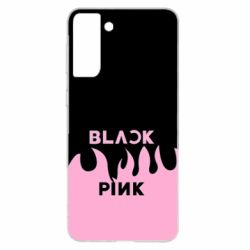Чехол для Samsung S21+ Blackpink pink fire - PrintSalon