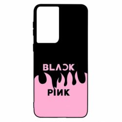 Чехол для Samsung S21 Blackpink pink fire - PrintSalon