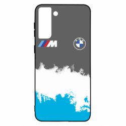 Чехол для Samsung S21+ BMW logo and gray background - PrintSalon