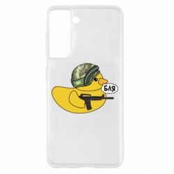 Чехол для Samsung S21 Боевая утка - PrintSalon