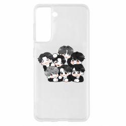 Чохол для Samsung S21 BTS Cute Art - PrintSalon