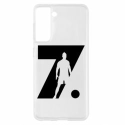 Чехол для Samsung S21 Cristiano Ronaldo Silhouette Art - PrintSalon