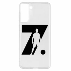 Чехол для Samsung S21+ Cristiano Ronaldo Silhouette Art - PrintSalon