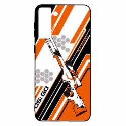Чохол для Samsung S21+ CS: GO AWP Asiimov Skin - PrintSalon