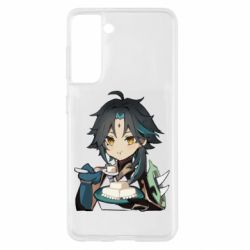 Чехол для Samsung S21 Cяо кушает - PrintSalon