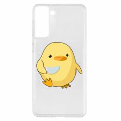Чехол для Samsung S21+ Цыпленок с ножом мем - PrintSalon