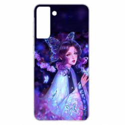 Чехол для Samsung S21+ Demon Slayer - Shinobu Kocho - PrintSalon