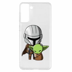 Чехол для Samsung S21+ Din Djarin And The Child - PrintSalon