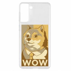 Чехол для Samsung S21+ Doge wow meme - PrintSalon
