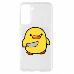 Чохол для Samsung S21 Duckling With A Knife - PrintSalon