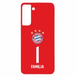 Чехол для Samsung S21 FC Bayern. Твоя фамилия, номер (англ.) - PrintSalon