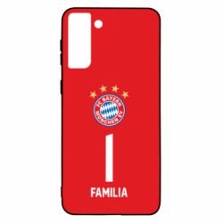 Чехол для Samsung S21+ FC Bayern. Твоя фамилия, номер (англ.) - PrintSalon