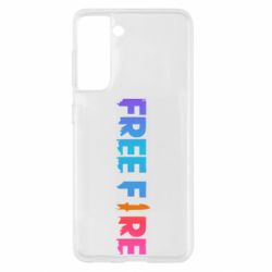 Чехол для Samsung S21 Free fire gradient logo - PrintSalon