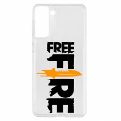 Чохол для Samsung S21+ Free Fire vertical logo - PrintSalon