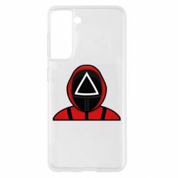 Чехол для Samsung S21 Игра в кальмара Soldier-PrintSalon Чехол для Samsung S21 Игра в кальмара Soldier