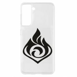 Чехол для Samsung S21 Genshin Impact Pyro - PrintSalon