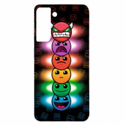 Чохол для Samsung S21 Geometry Dash Levels - PrintSalon