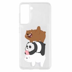 Чехол для Samsung S21 Гризли Панда и Белый - PrintSalon