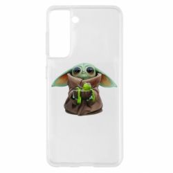 Чехол для Samsung S21 Grogu and Kermit - PrintSalon
