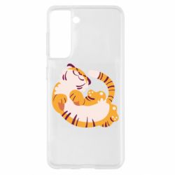 Чехол для Samsung S21 Happy tiger - PrintSalon