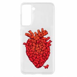 Чехол для Samsung S21 Heart of many cats - PrintSalon