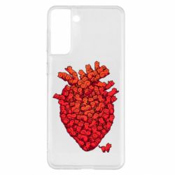 Чехол для Samsung S21+ Heart of many cats - PrintSalon