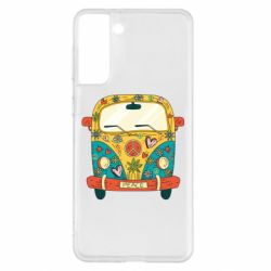 Чехол для Samsung S21+ Hippie bus - PrintSalon