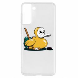 Чехол для Samsung S21+ Hockey duck - PrintSalon