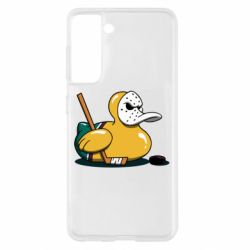 Чехол для Samsung S21 Hockey duck - PrintSalon