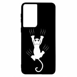 Чохол для Samsung S21 кот когти - PrintSalon