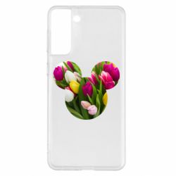 Чехол для Samsung S21+ Inner world flowers mickey mouse